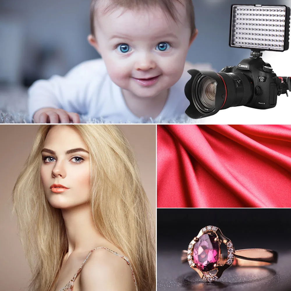 Travor 120 светодиодный светильник для видеосъемки Для камеры светодиодная лампа Canon