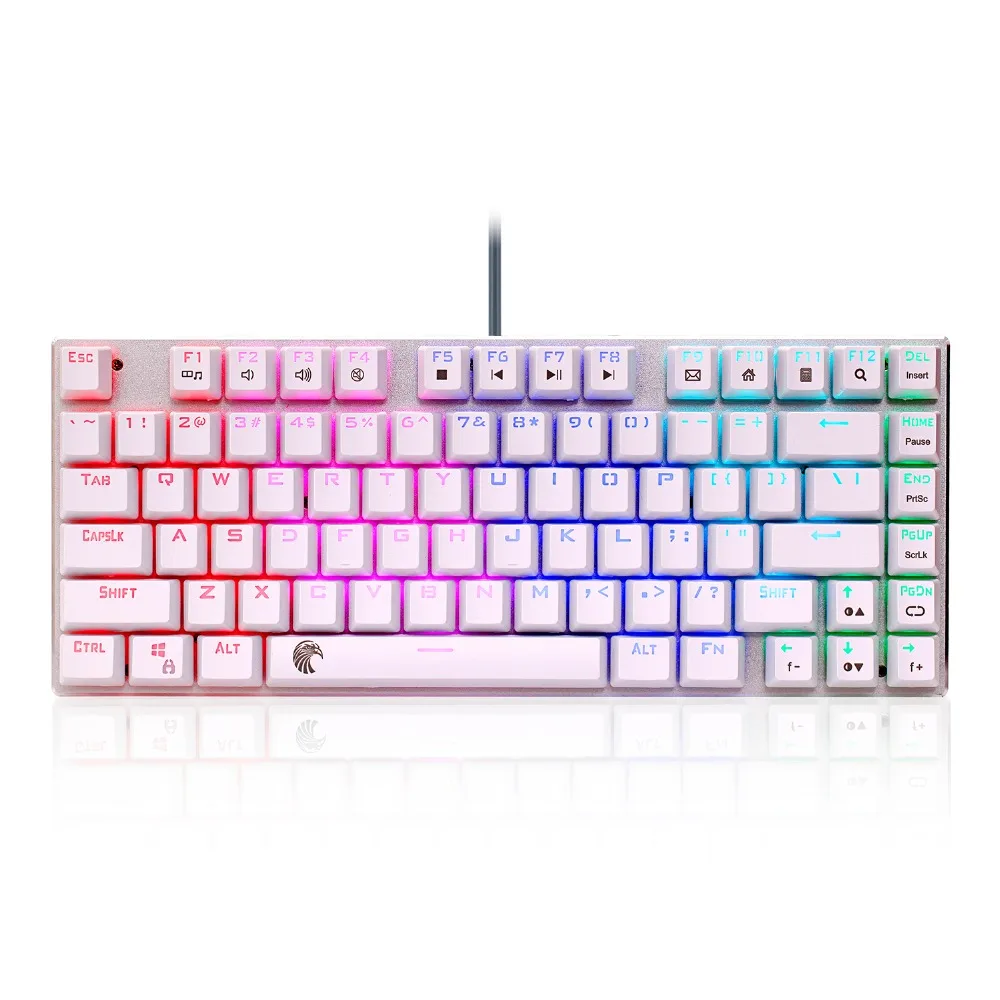 Z 88 маленькая механическая клавиатура с RGB подсветкой 81 клавиша компактная