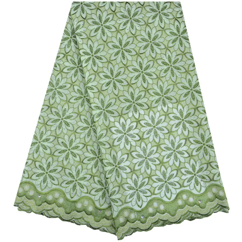 Последние Африканские кружева 2018 Швейцарский хлопок сухое кружево высокого