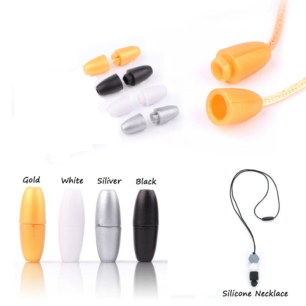 

20Pair/lot Plastic Clips for Necklace Silicone Teether Beads Pendent Baby Pacifier Chain Teething DIY Accessories Clamp Bracelet