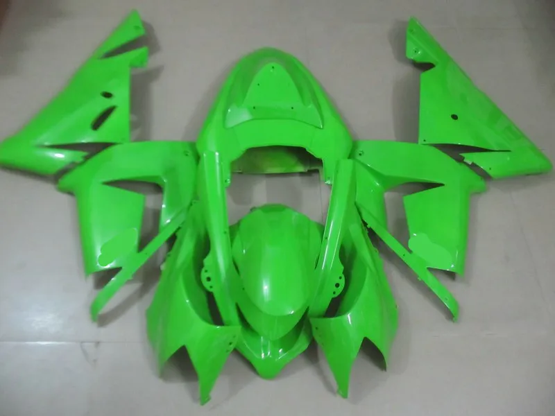 Набор обтекателей мотоцикла для KAWASAKI Ninja ZX10R 04 05 ZX 10R 2004 2005 zx 10r ABS полностью зеленый