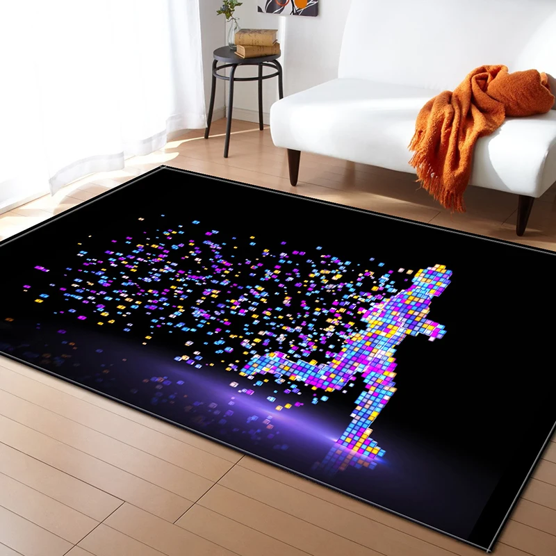 3D красочные мягкие ковры для гостиной спальни мягкий коврик домашний пол ковер