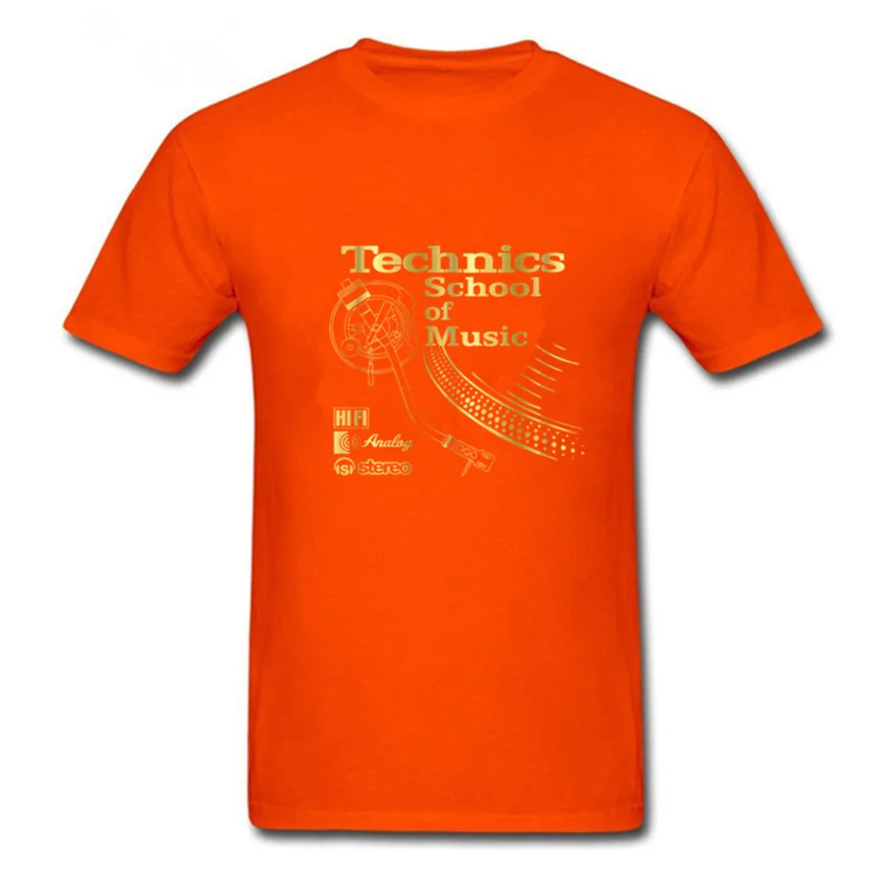 Мужская хлопковая футболка с коротким рукавом и надписью Technics School Of Music|men t shirt|t