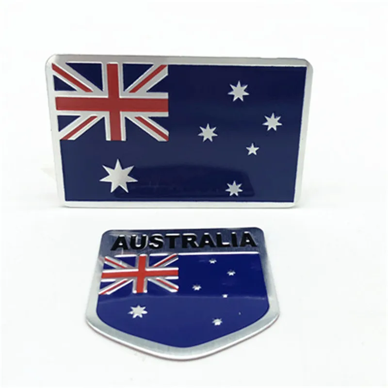 3D алюминиевая эмблема австралийского флага Стайлинг автомобиля наклейка для