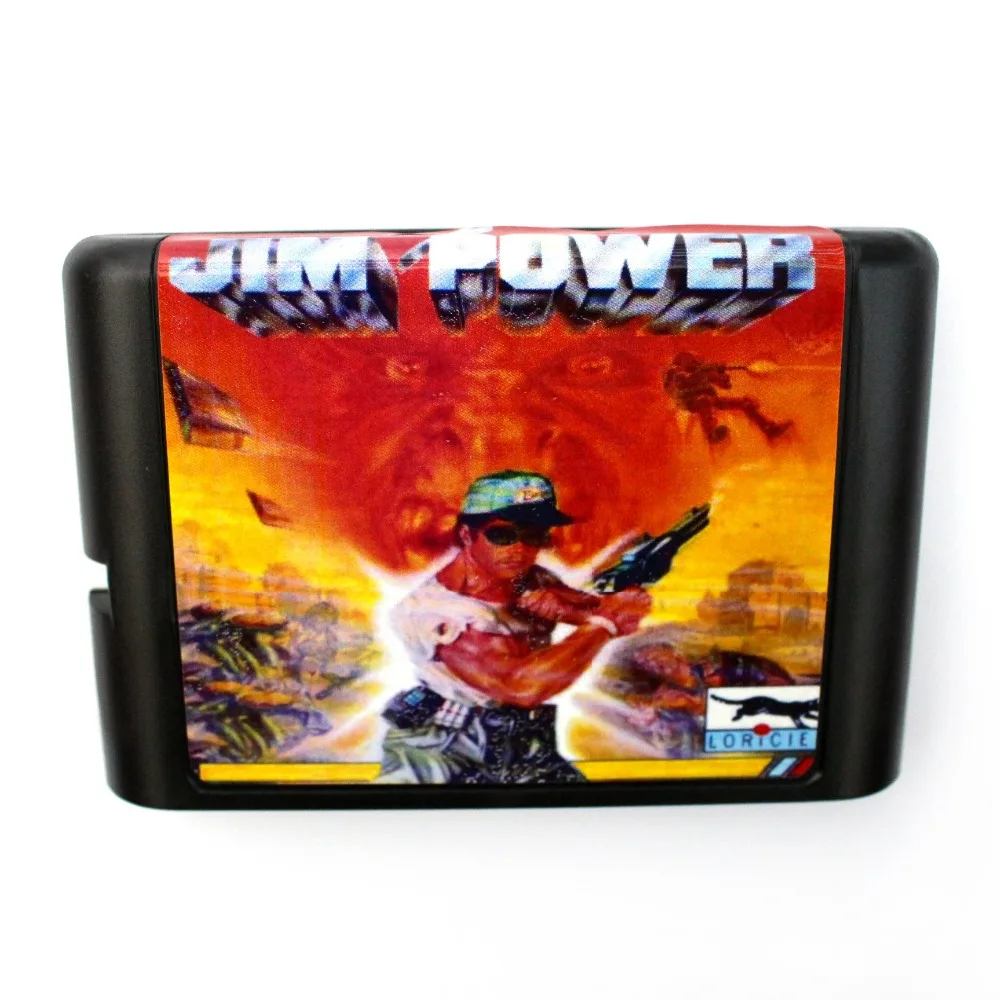 Игровая карта Jim Power The Arcade 16 bit MD для Sega Mega Drive For Genesis|16 bit|md game16 md |
