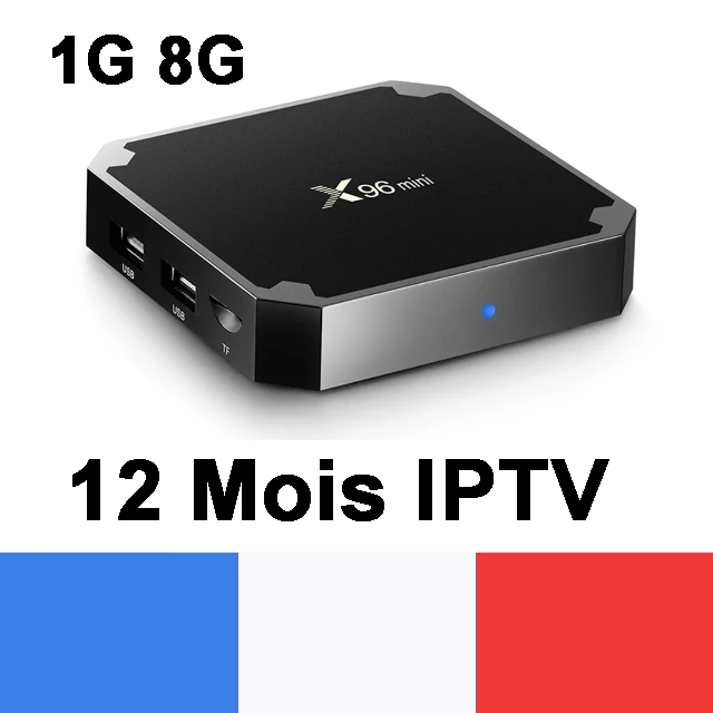 12 Mois IPTV 1G 8G Французский IP tv Box X96 Мини Android tv Box с 5200+ 1 год IP tv Европа Франция арабские африканские Марокко футбол Smart IP tv Box - Цвет: 12 Mois IPTV 1G 8G