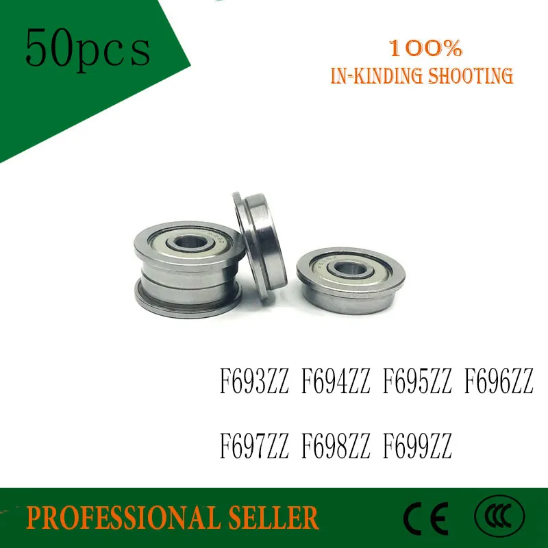 50 шт. F692ZZ F693ZZ F694ZZ F695ZZ F696ZZ F697ZZ F698ZZ F699ZZ фланец шариковый подшипник фланцевые
