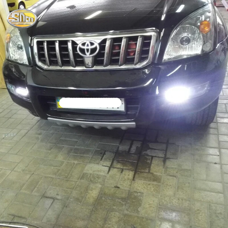 Светодиодсветодиодный дневные ходовые огни SNCN E mark для Toyota Prado 120 FJ120 LC120 2003 2004 2005 2006