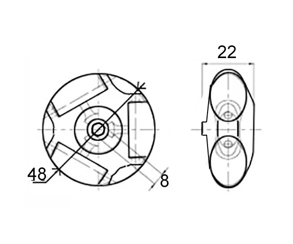 Многослойный пластиковый конвейер для скейтборда 2 шт. 48 мм 50 мм|caster wheel|skate wheel