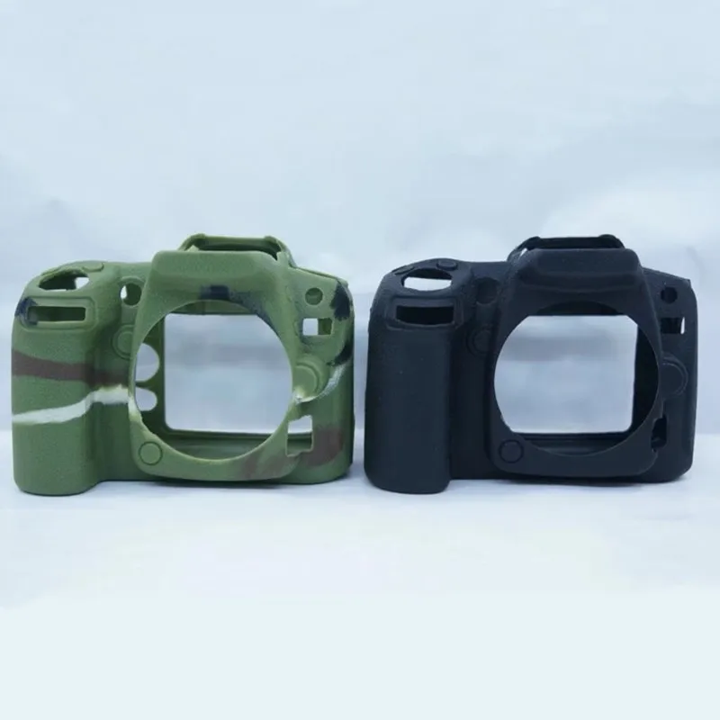 HAFEI модные камуфляжные черная силиконовая резина Защитный чехол для Nikon D90 мягкий