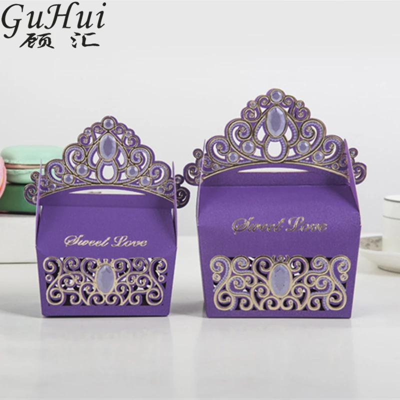 50 шт. европейская красочная Королевская корона принцессы конфетная коробка