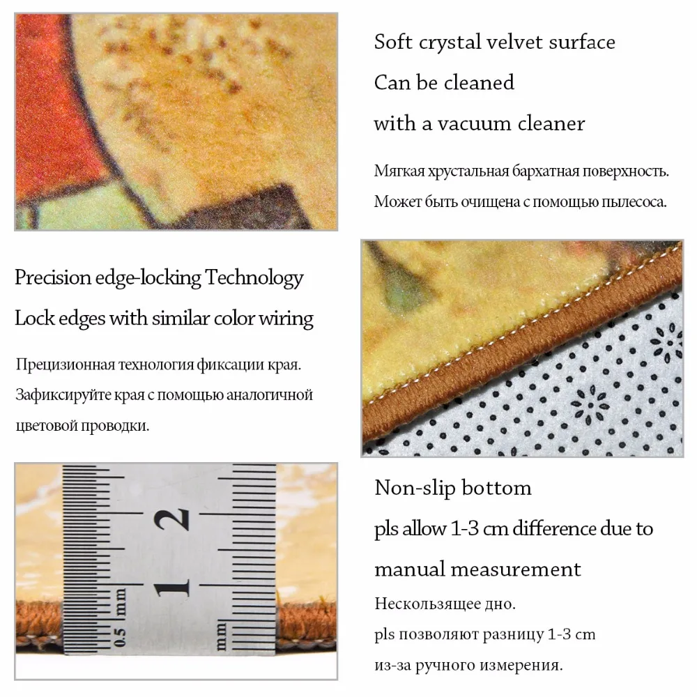 Детские Мультяшные коврики с изображением единорога и хрустальные бархатные для