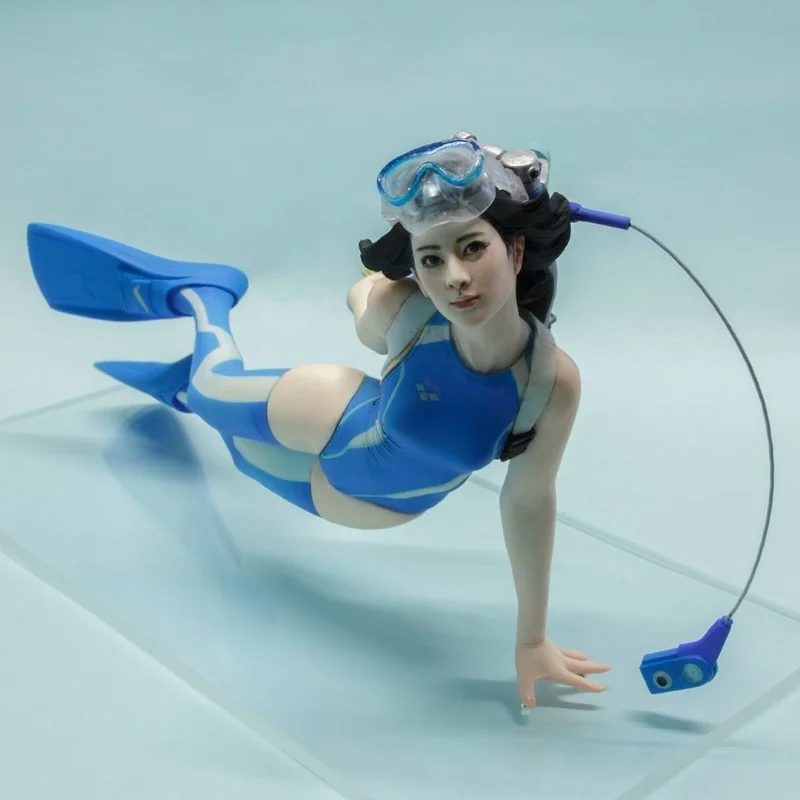 Resin Figure Kit 1/10 Diver Girl GK Model Kit|resin figure|girl figurefigure girl |