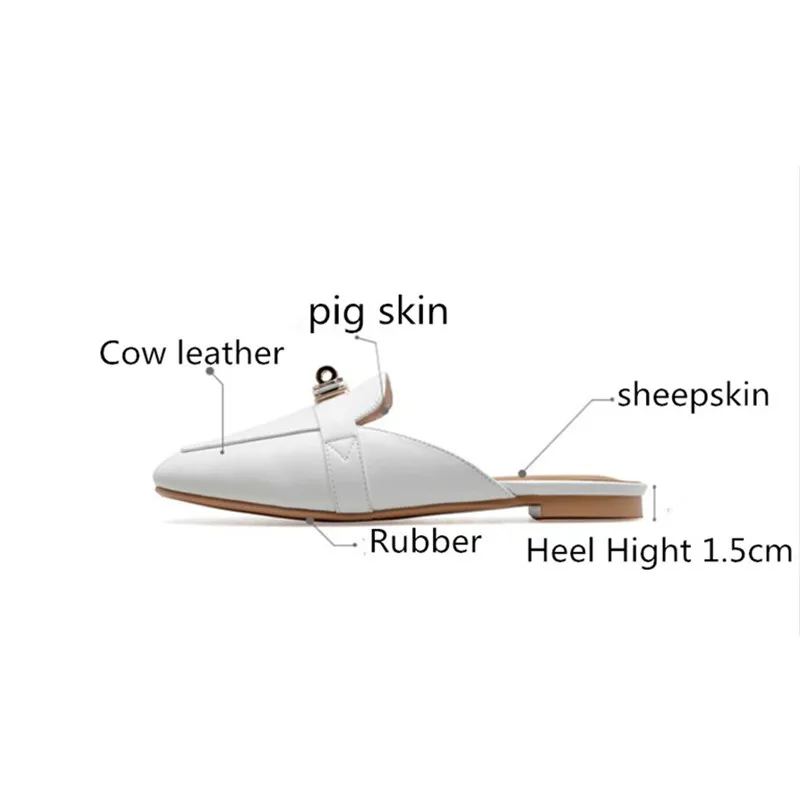 

ASUMER Plus size 34-41 New 2021 Fashion Slipper Women Sandals Genuine leather Summer shoes ladies casual flat squarle toe