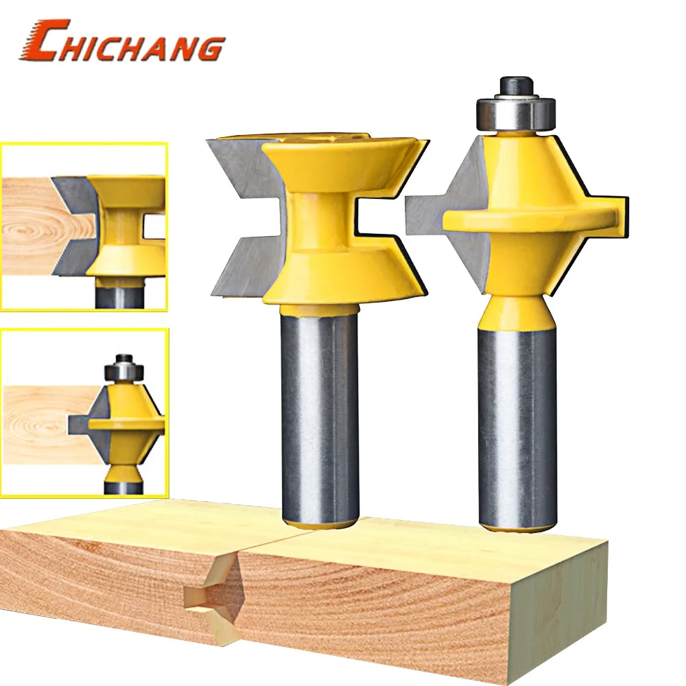 2Pcs 1/2&quot Shank Router Bit Set 120 Degree Woodworking Groove Chisel Cutter Tool/wood milling machinces | Инструменты