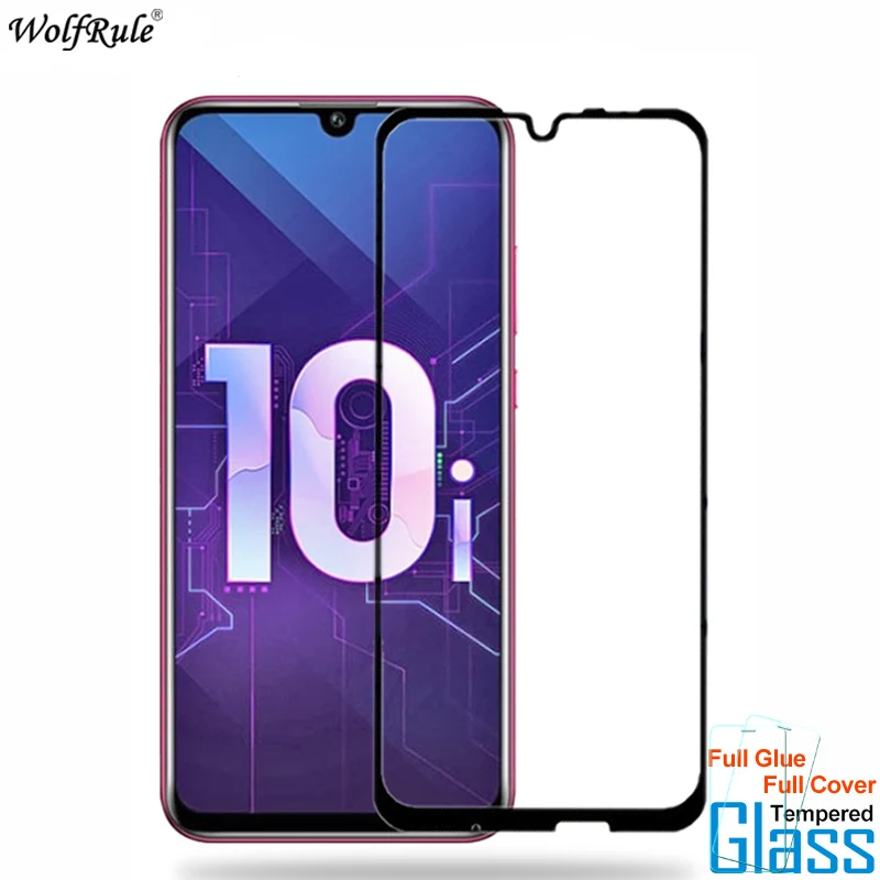 Защитное стекло для экрана Huawei Honor 10i закаленное с полным клеем 2 шт. | Мобильные