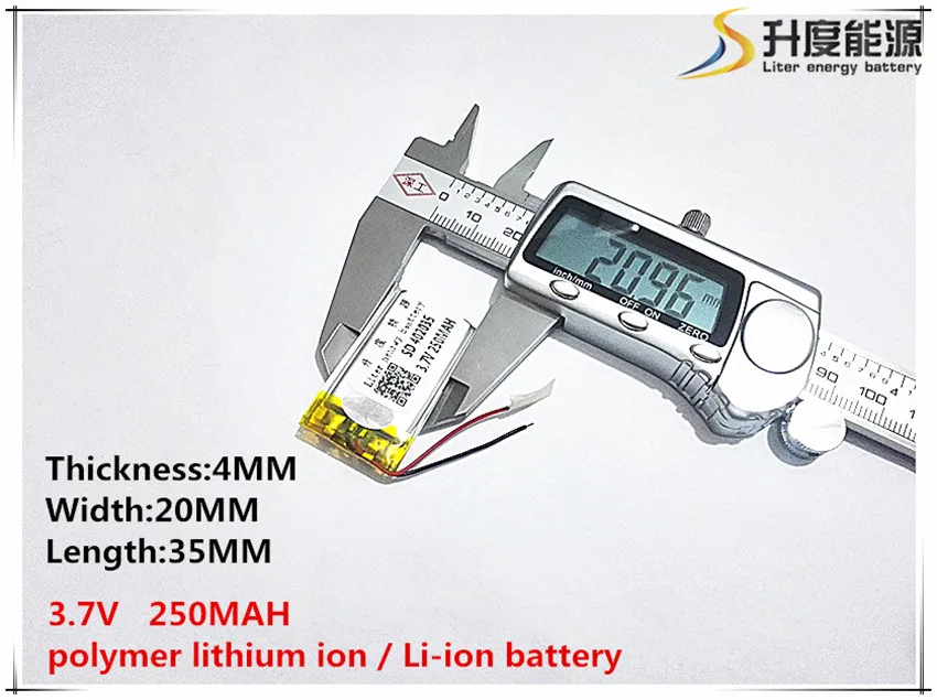 Таблетка батареи 3,7 V 250 mAh 402035 универсальный литий-ионный аккумулятор для планшетных ПК 7 дюймов 8 дюймов 9 дюймов Mp3 MP4 gps Мобильный bluetooth