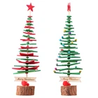 DIY деревянная Рождественская елка украшение для дома украшение Рождественский подарок Рождественская елка украшение стола арбол де Navidad Новый год