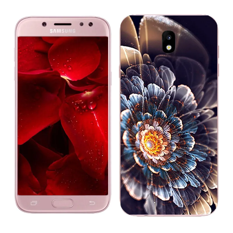 Мягкий Силиконовый ТПУ чехол для Samsung Galaxy J7 2017 модная накладка на заднюю панель