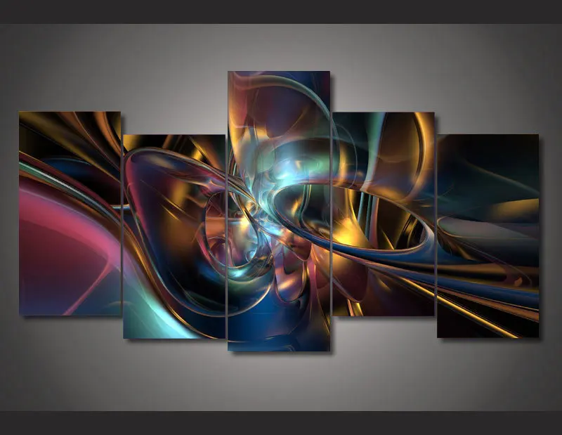 

HD Printed Abstract pattern 5 piece Group Painting room decor print poster picture canvas Free shipping/mvl-806