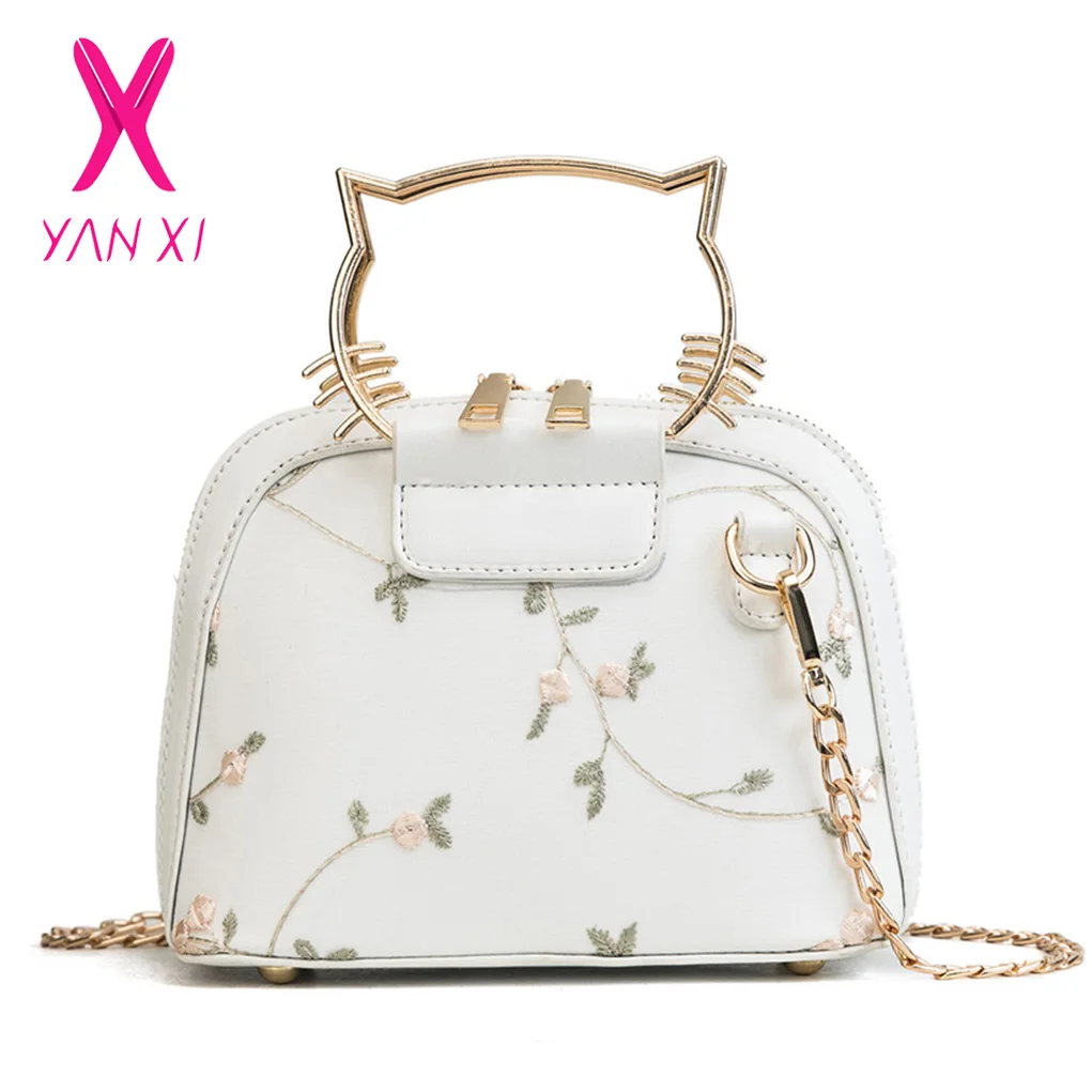 YANXI женские мини сумки для женщин кошка оболочка переноса сумка кружева