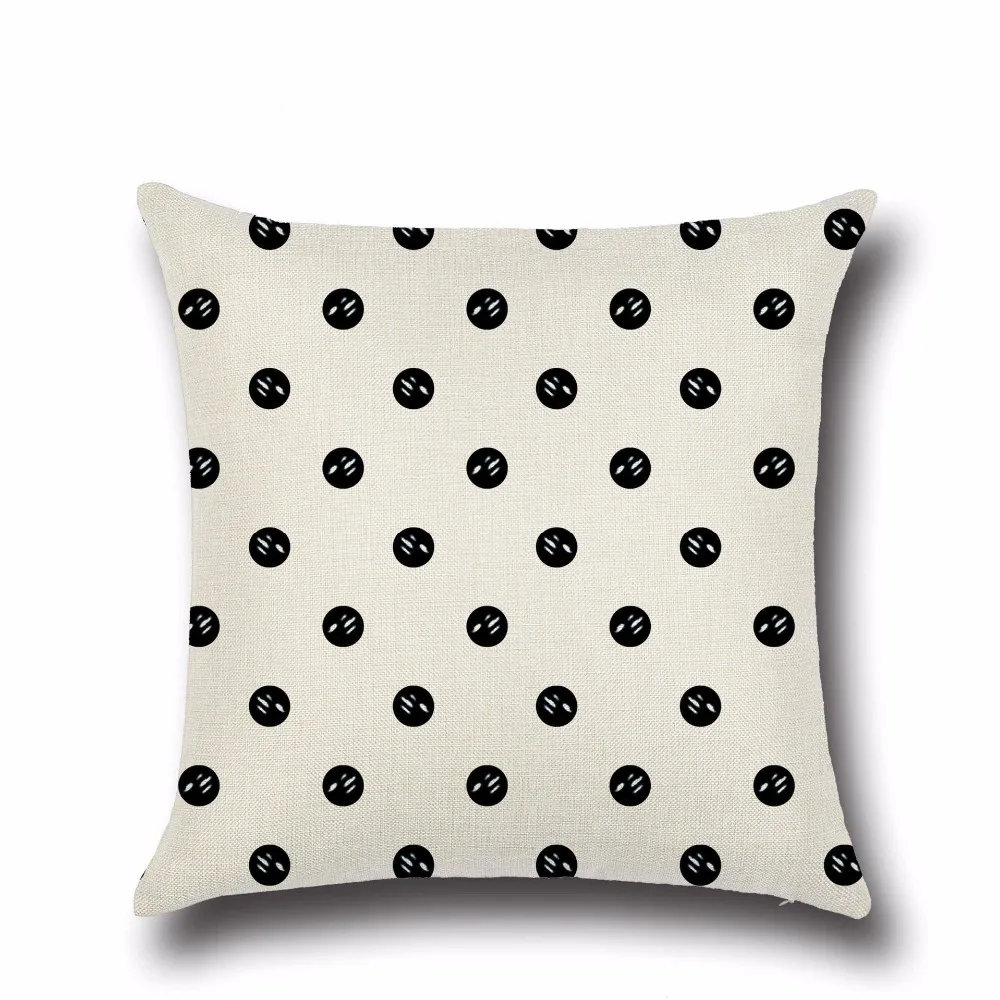 1 шт. геометрические чехлы для подушек черно белые декоративные стульев диванов