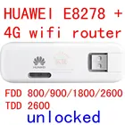 Разблокированный Huawei E8278 e8278s-602 4G модем с беспроводным маршрутизатором lte 4g USB Wifi модем 4g wifi stick модем 4g wifi sim-карта