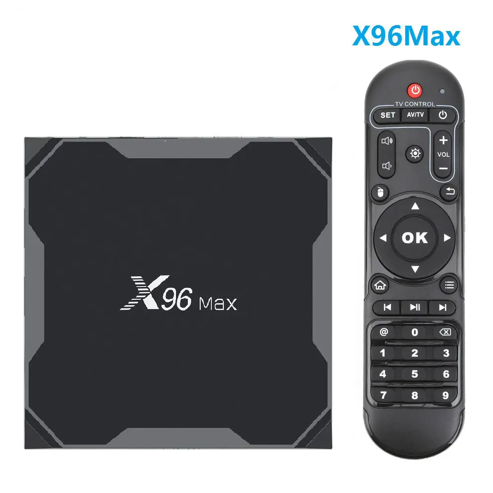 ТВ-приставка X96Max Android 8 1 четырехъядерный процессор Amlogic S905X2 4 ГБ 32 64 Гб 2 ГГц и 5 Wifi BT