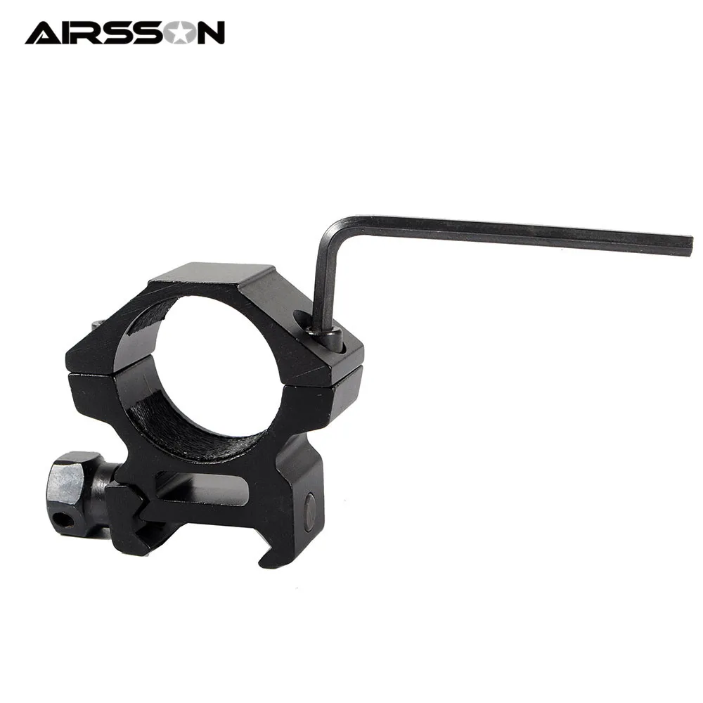 Airsoft 25mm Ring Quick Release Scope Holder Tactical Hunting Accessories Wide Low Mount Military Heavy Duty Weaver Rail|scope mount flashlight|25mm