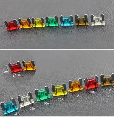 Lot100 Ассорти автомобиль мини низкопрофильный предохранитель коробка 5 7 10 15 20 25 30 A