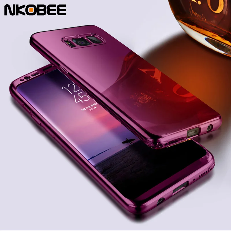 Nkobee 3 in1 для Samsung Galaxy S8 плюс S7 Edge Note8 чехол роскошь 360 градусов полная защита Coque |