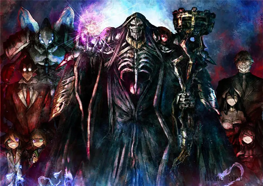 Постер Overlord с четким изображением настенные наклейки украшение для дома