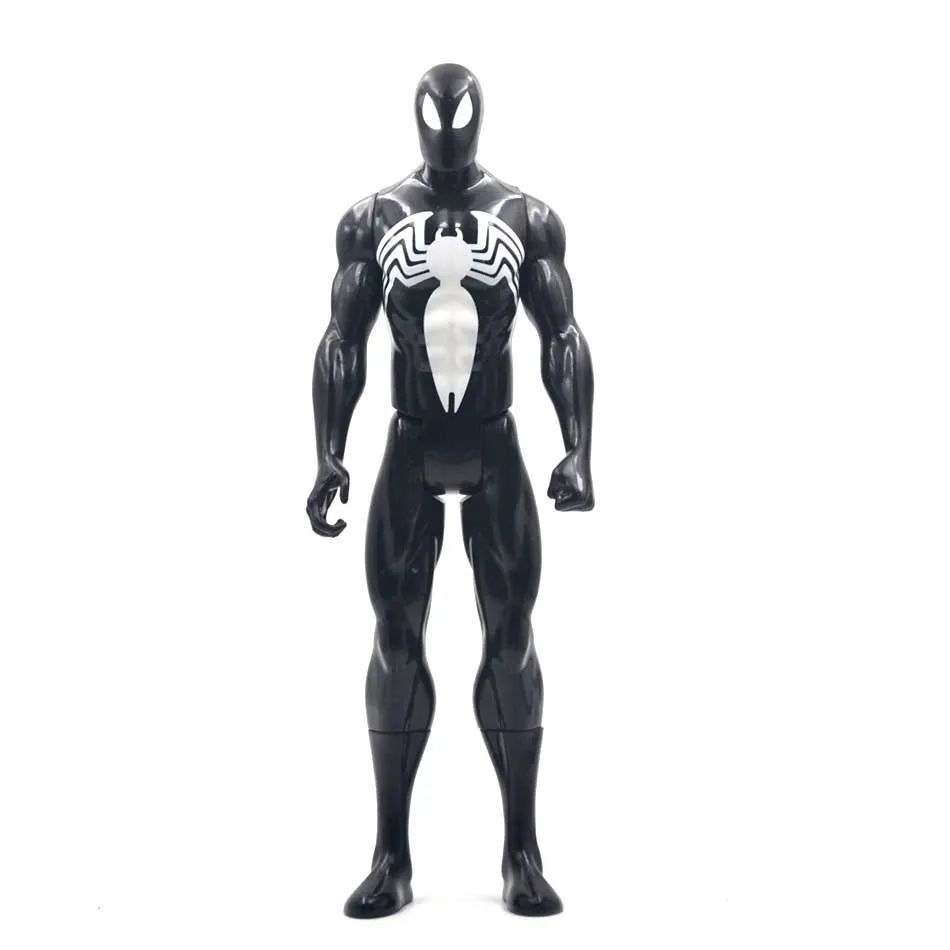 1spiderman no box 30 см Marvel Мстители игрушки танос Халк Бастер человек паук Железный человек Капитан Америка Тор Росомаха Черная пантера фигурка куклы - Цвет: 1spiderman no box