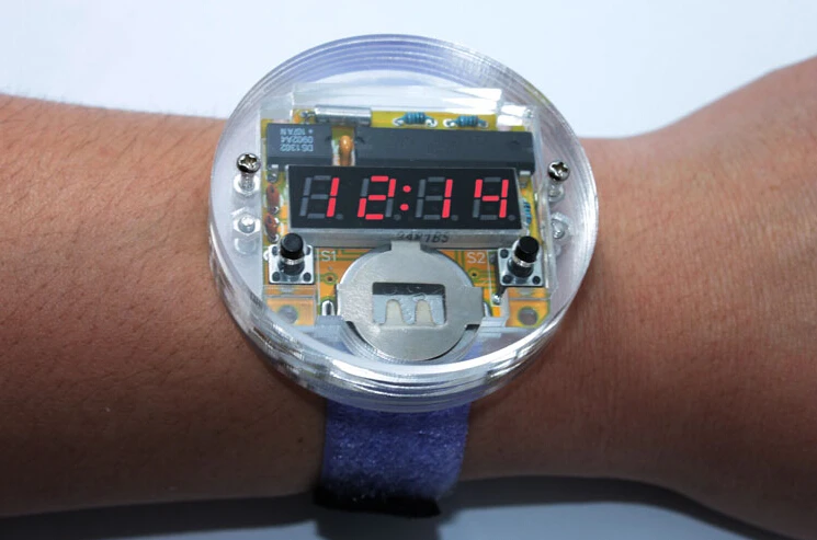 DIY светодиодный набор электронных часов с прозрачной крышкой|clock kit|kit kitselectronic kit |