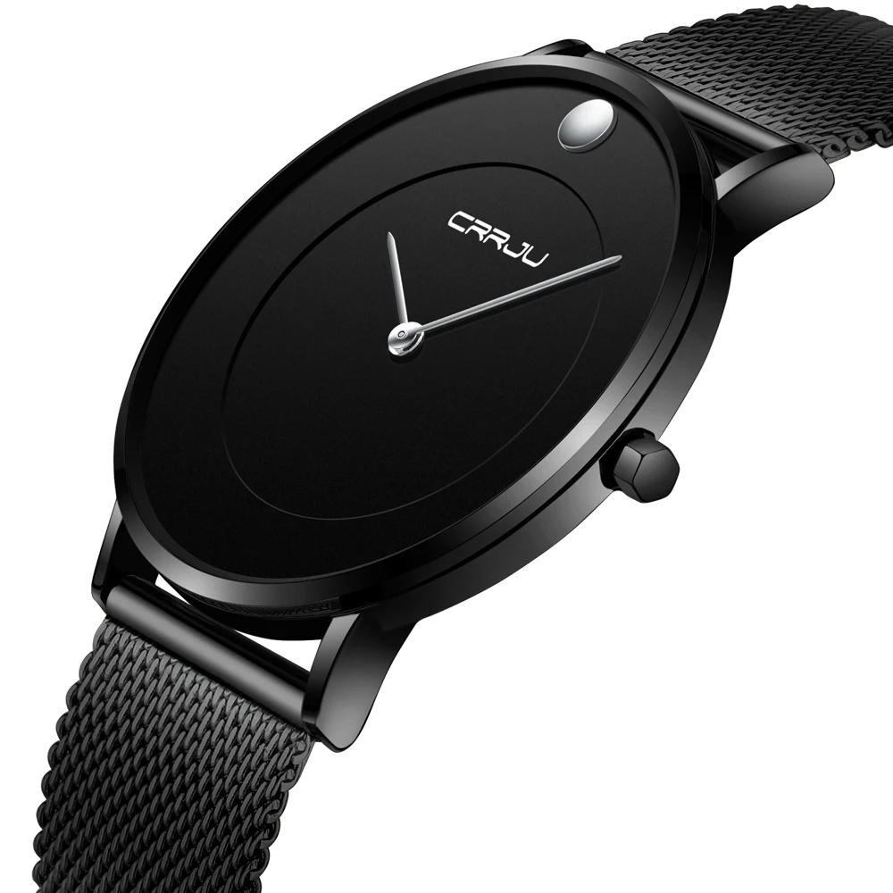 

To Luxury Brand CRRJU Mens watches business Quartz Watch Men Military Sports Waterproof Dress Wristwatch relogio masculino