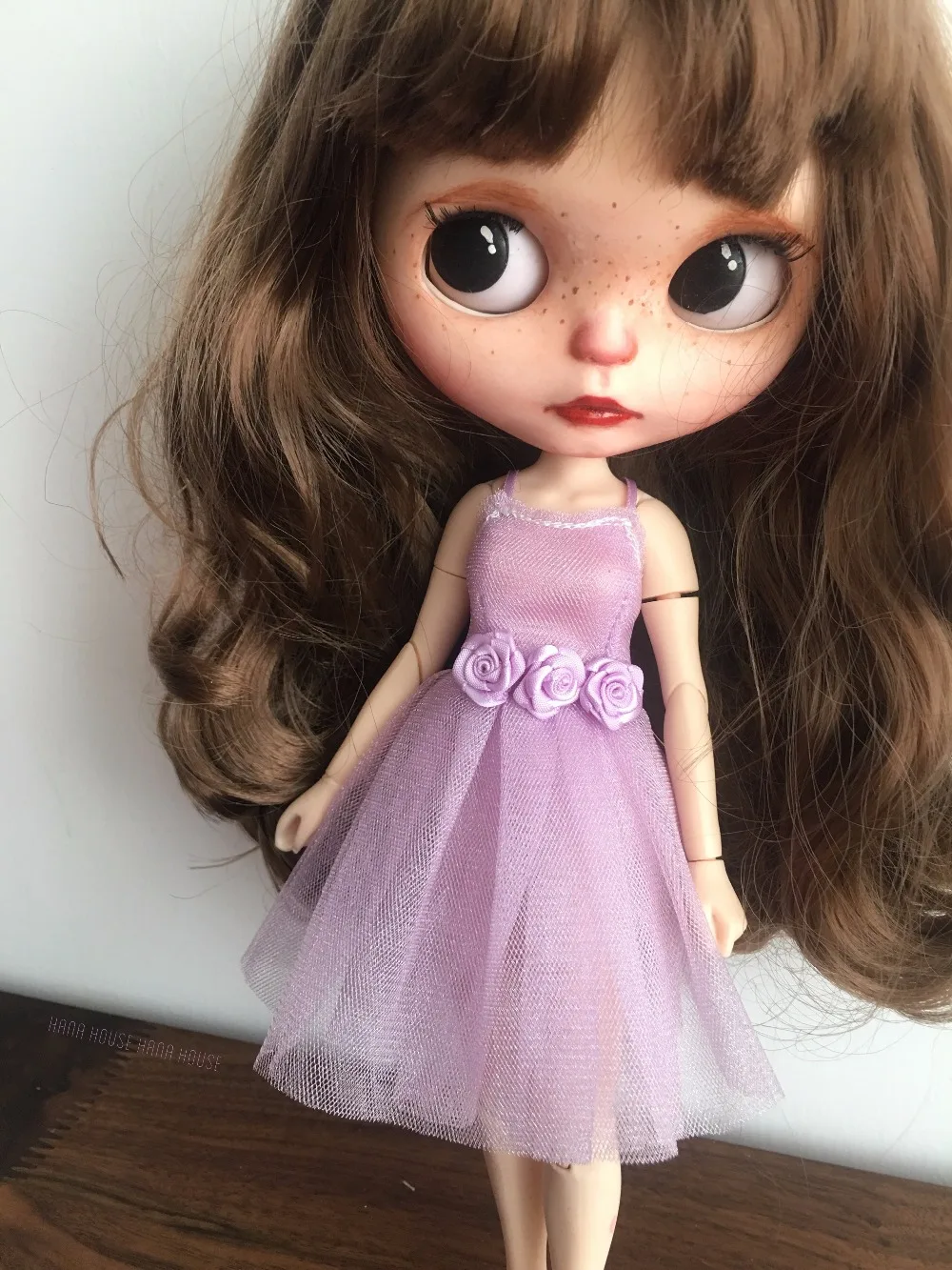 1 шт. элегантная юбка-пузырь разных цветов фиолетовое платье для Blyth Azone S Licca OB24