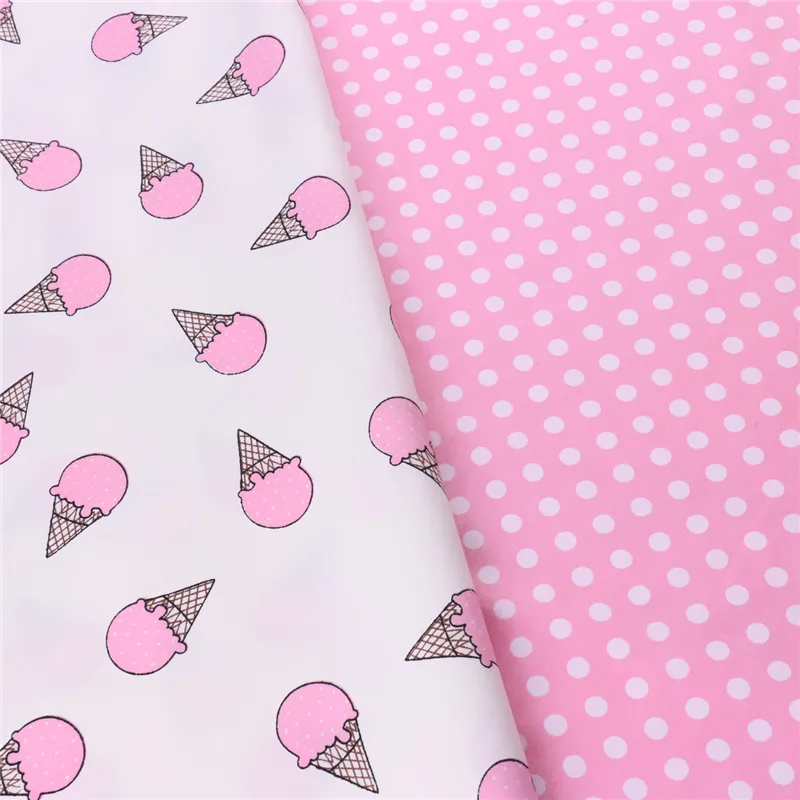 Новинка Розовая Трикотажная хлопковая ткань с принтом счетчик половина