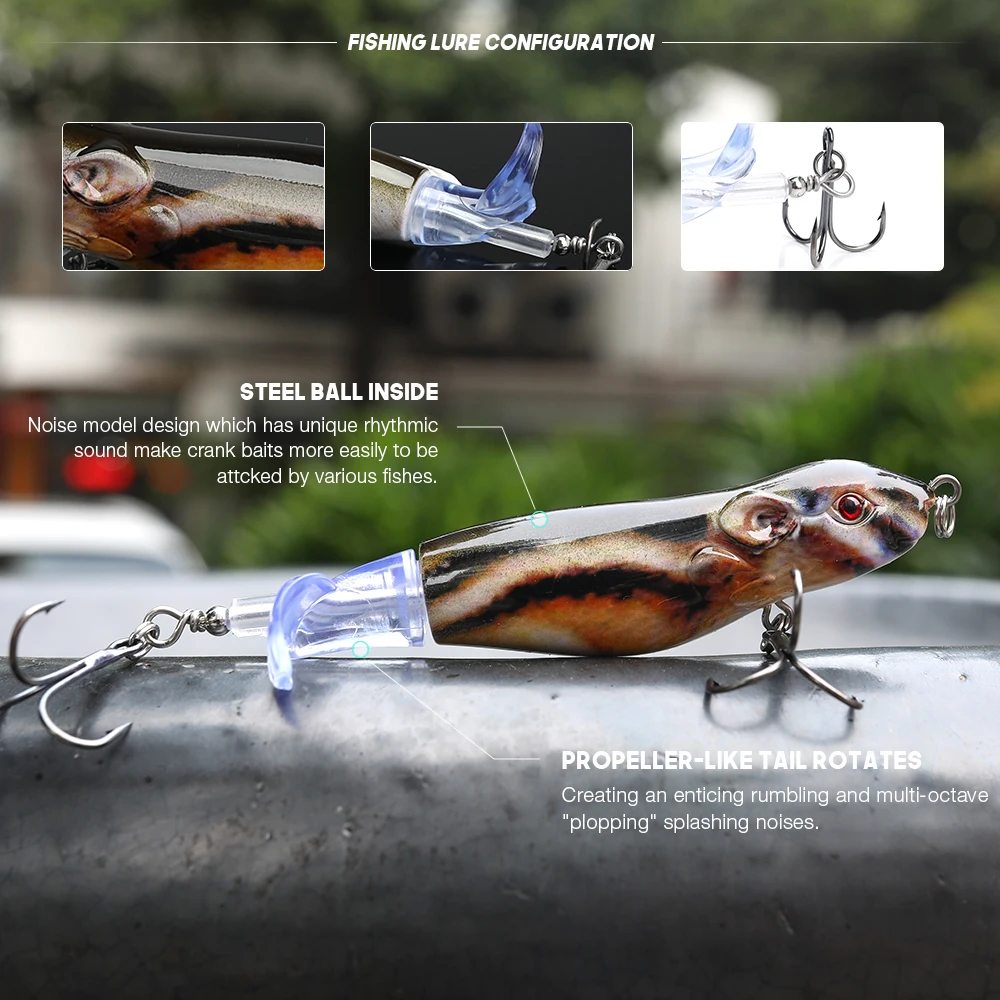 TREHOOK 9 см 13 г крыса Воблер Поппер Crankbait рыбалка/крэнки воблеры для рыбалки приманки