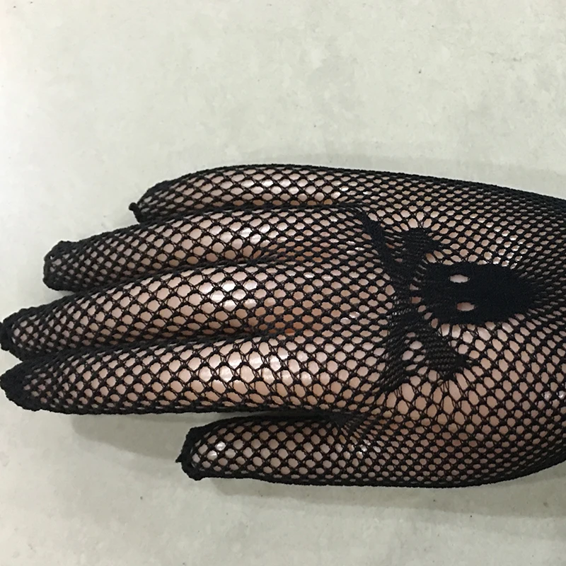 Женские перчатки в стиле панк разноцветные из сетчатой ткани сексуальные для