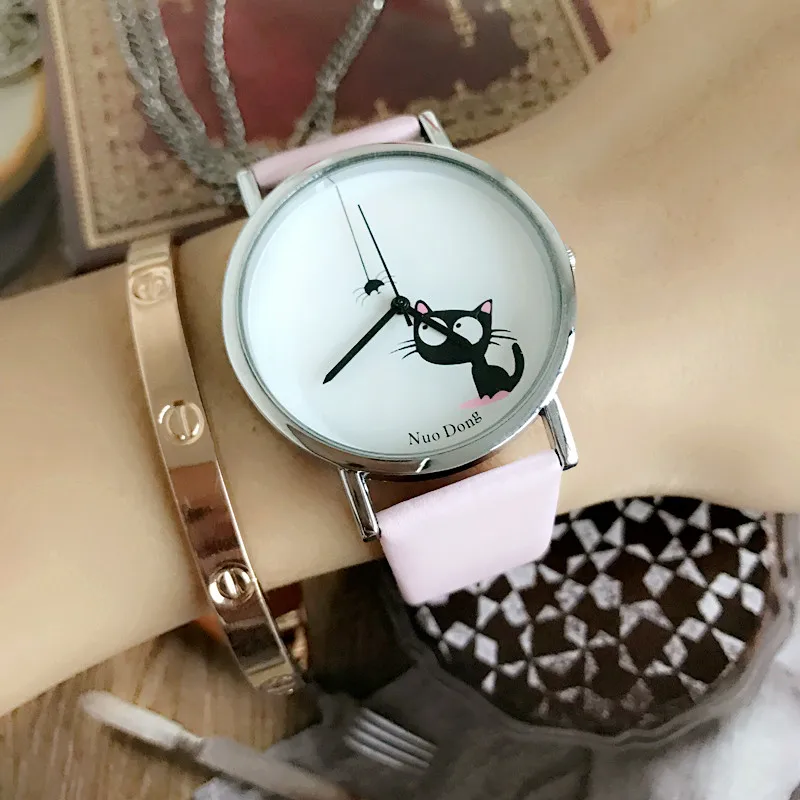 Новинка 2016 женские повседневные часы с изображением маленького человека паука