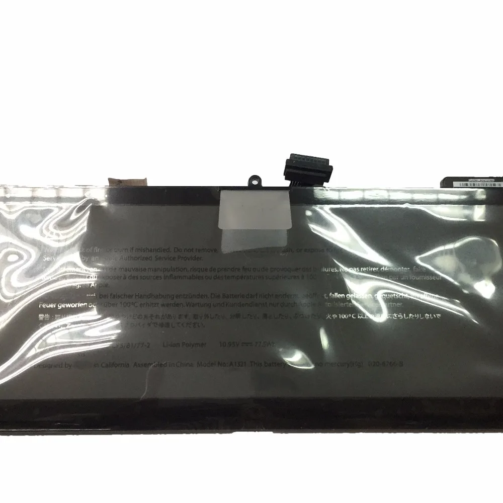 10,95 v 77.5wh A1321 ноутбук Батарея для Apple MacBook Pro 1" A1286 год 2009 2010 MB985 MC986 MC118 MC372 MC373 MC371