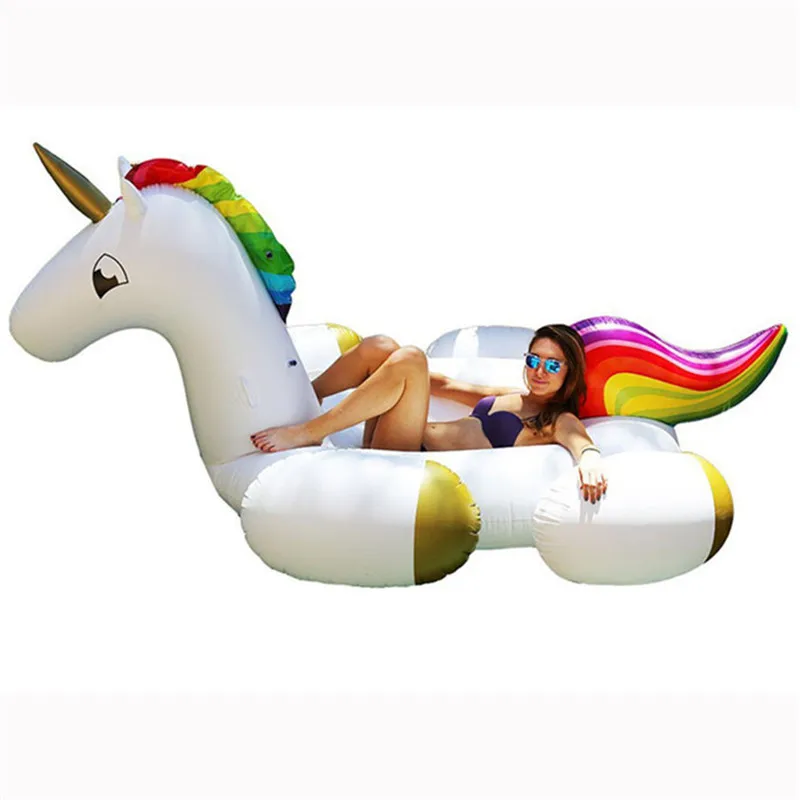 

275cm Giant Inflatable Unicorn Pool Float Ride-On Swimming Ring Adult Children Summer Party Water Toys Air Mattress boia piscina