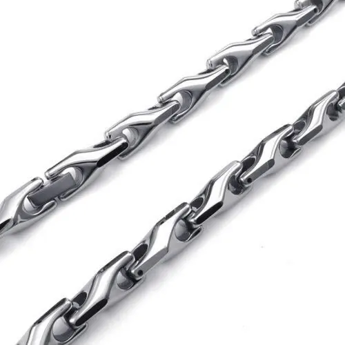 Тяжелые звенья байкерские ювелирные изделия ожерелья Вольфрамовая сталь