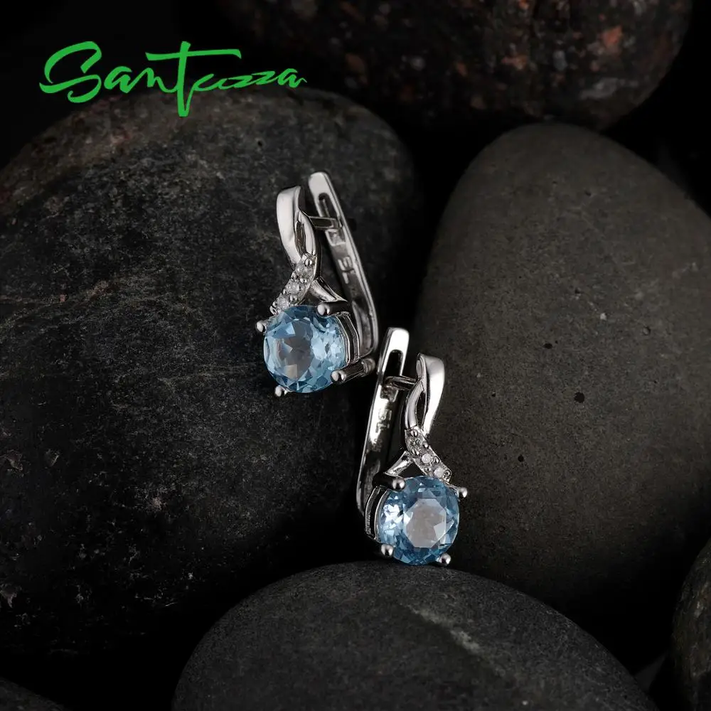 SANTUZZA серебряные серьги для женщин Аутентичные серебро 100% 925 пробы ослепительные