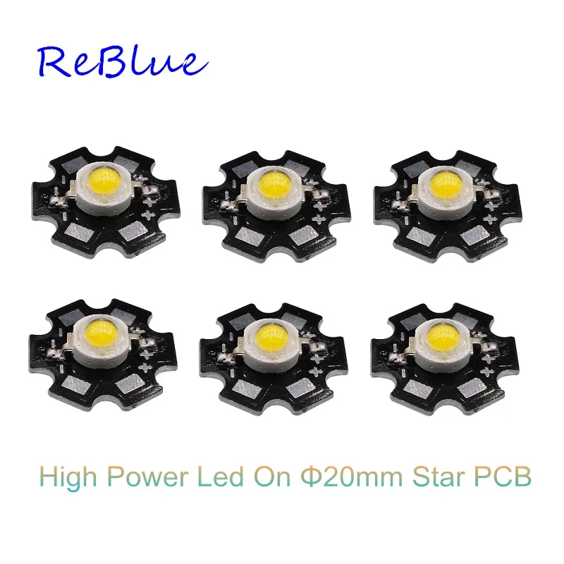 25 шт. ReBlue 3 Вт светодиодный Диод светодиодный чип 1 Вт 3 Вт 5 Вт Epistar Bridgelux светодиодный Диод 1 Вт 3 Вт 5 Вт Высокая мощность 3000 К 6000 К 10000 к PCB светодиодные линзы