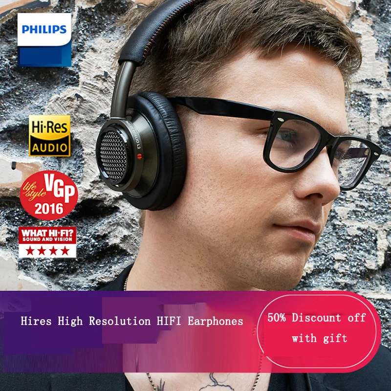 Наушники Philips L2BO HIFI лучшие товары в 2016 году мощный привод 40 мм Длина линии 1 2 м для