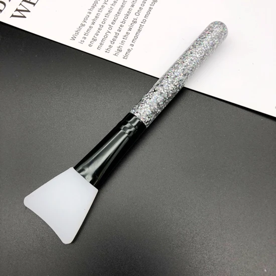silicone brush Блеск лица кисть силиконовая для крем-маска домашний спа лицо грязевая маска смешивания аппликатор Силиконовые кисти для макияжа Красота инструмент - Handle Color: silicone brush