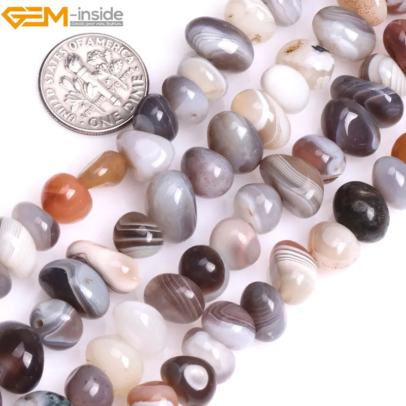 Gem-inside много смешанных Подвески из смешанных камней ассортимент произвольной формы картофельные стеклянные бусины для изготовления ювелирных изделий 8X12 мм 15 дюймов DIY ювелирные изделия