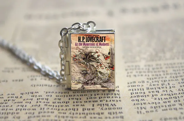 H.P. Lovecraft Cthulhu миф книжка Обложка медальон ожерелье брелок серебряный и бронзовый