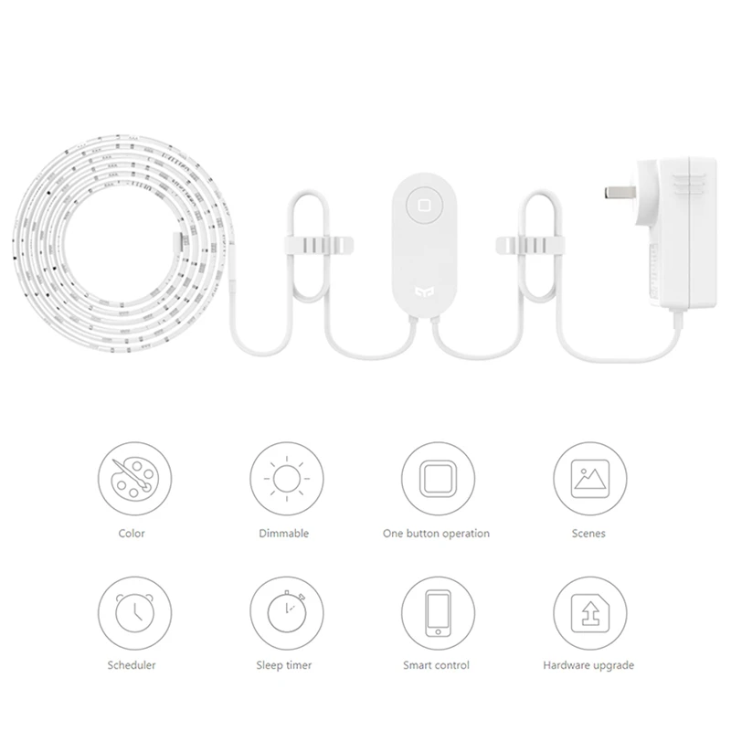 Yee светильник xiaomi, светодиодный светильник, полоса, 2 м, умный дом mijia, wifi, пульт дистанционного управления для Google Assistant, Amazon Alexa, приложение для телефона, Новинка